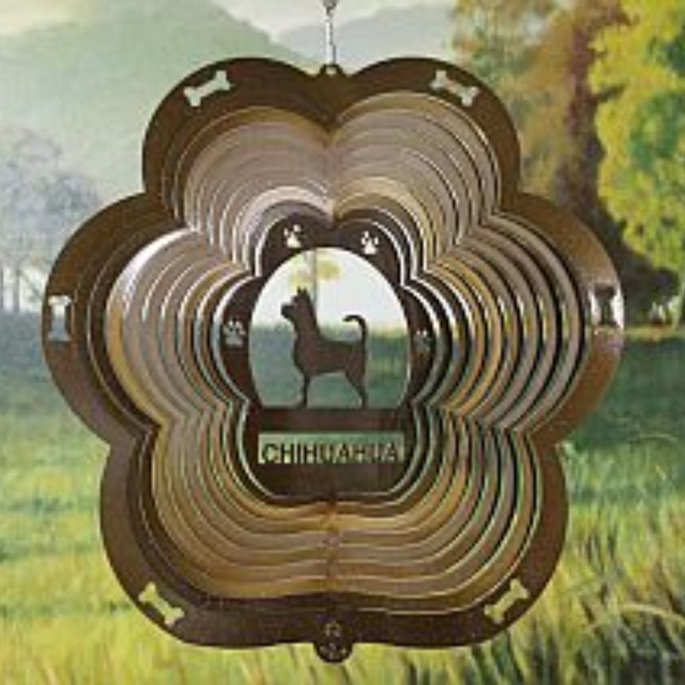 Chihuahua Wind Spinner